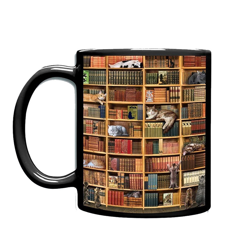 Kat Buch Liebhaber Keramische Kaffeetasse | Karnz