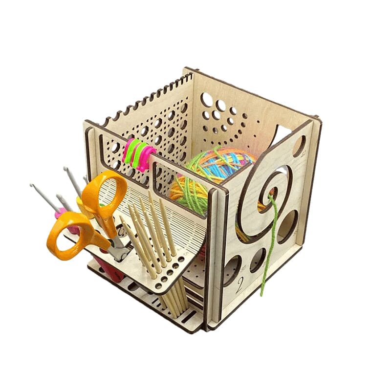 Holzschüssel All-in-One – Multifunktionales Strickwerkzeug | Karnz