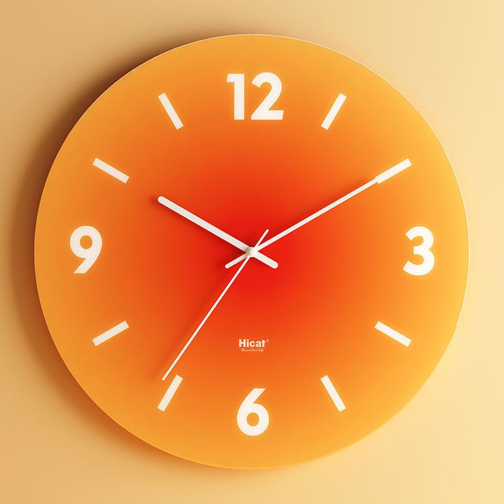 Stylische Luxus Wanduhr aus Glas - Lautloser Betrieb, einzigartiges Design, erhältlich in 9 Farben | Karnz
