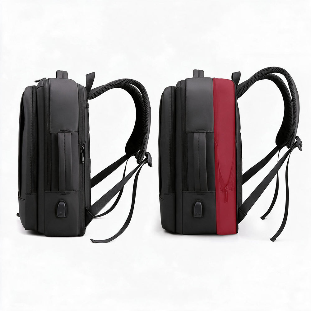 Erweiterbare Business-Rucksack mit USB-Ladung, 20-35 L
