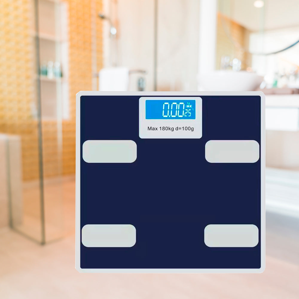 Personenwaage (180 kg) mit gehärteter Glasplattform | Karnz