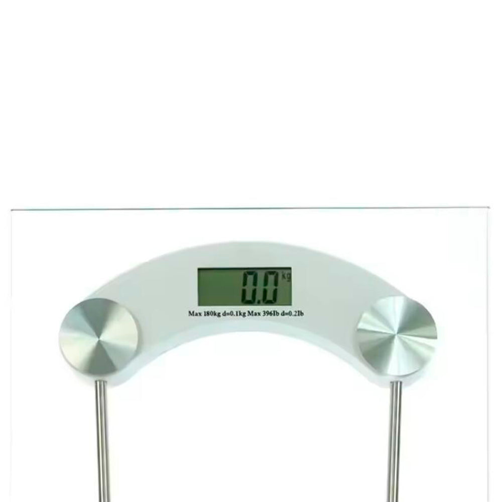 Personenwaage (180 kg) mit transparenter Glasplattform | Karnz