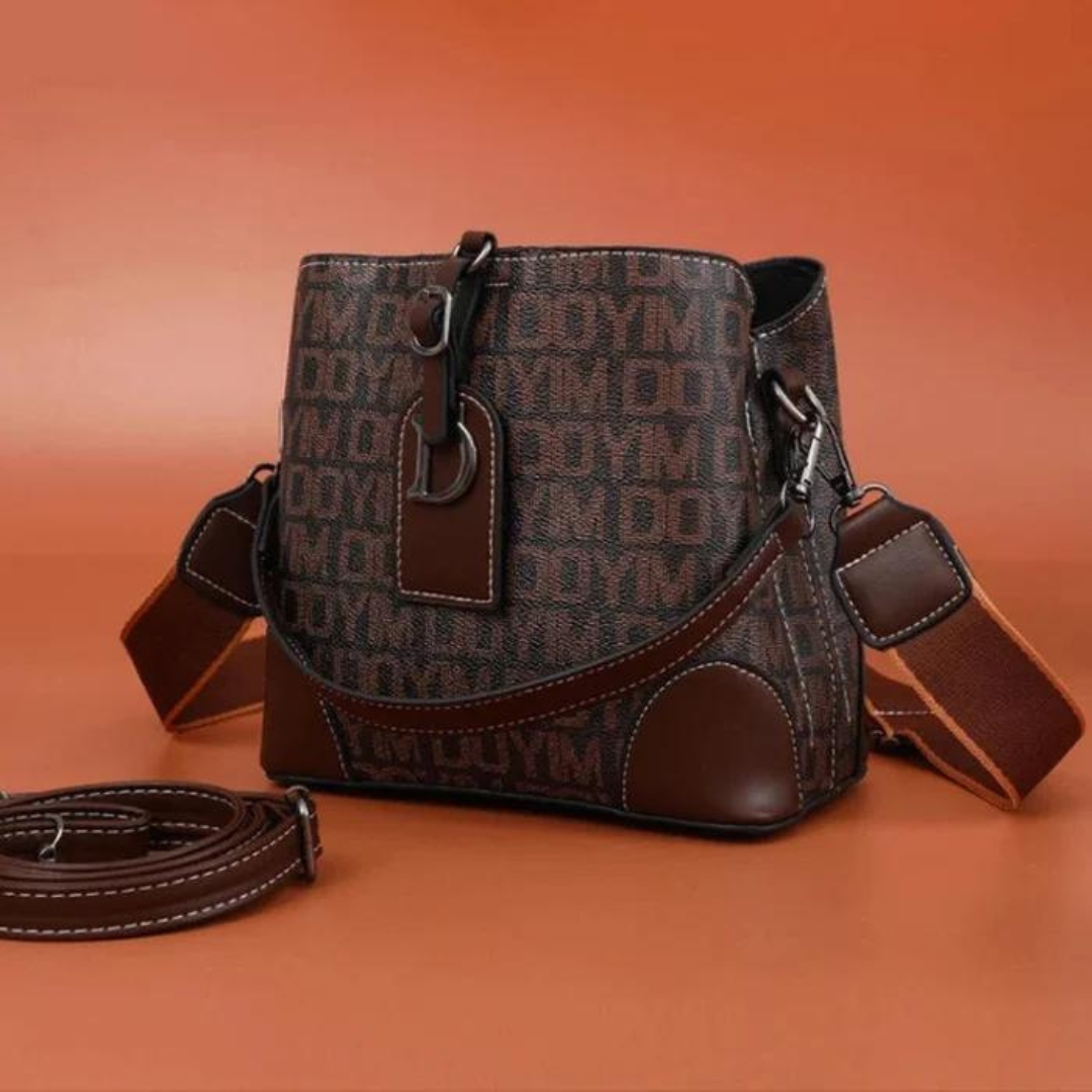 Schultertasche: Niche Damen-Umhängetasche aus echtem Leder