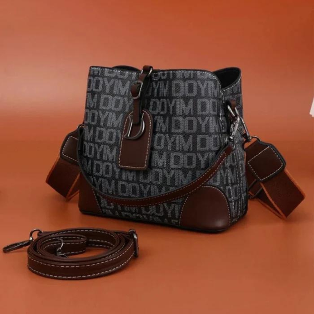 Schultertasche: Niche Damen-Umhängetasche aus echtem Leder