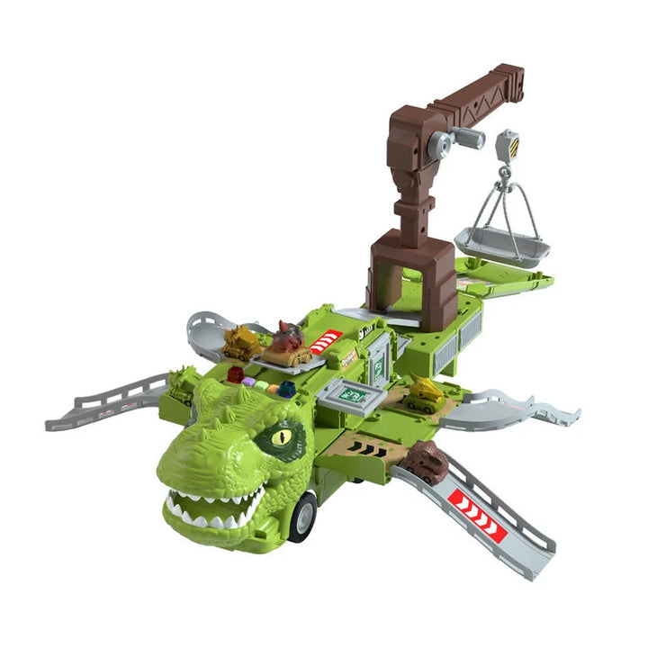 Neues Dinosaurier Transformations Ingenieur Lkw Schienen Spielzeugset Karnz