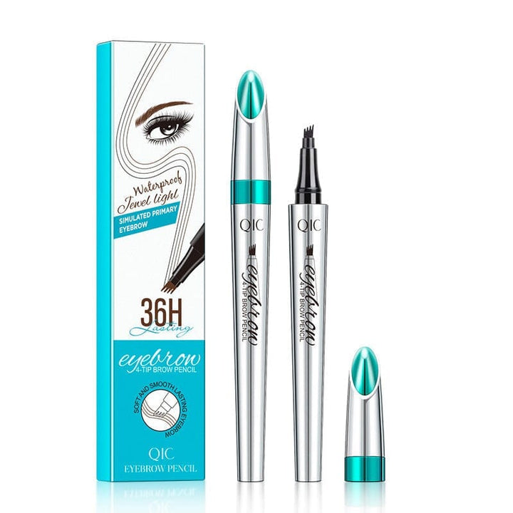 Karnz | Wasserdichter 3D-Microblading-Augenbrauenstift mit 4 Gabelspitzen