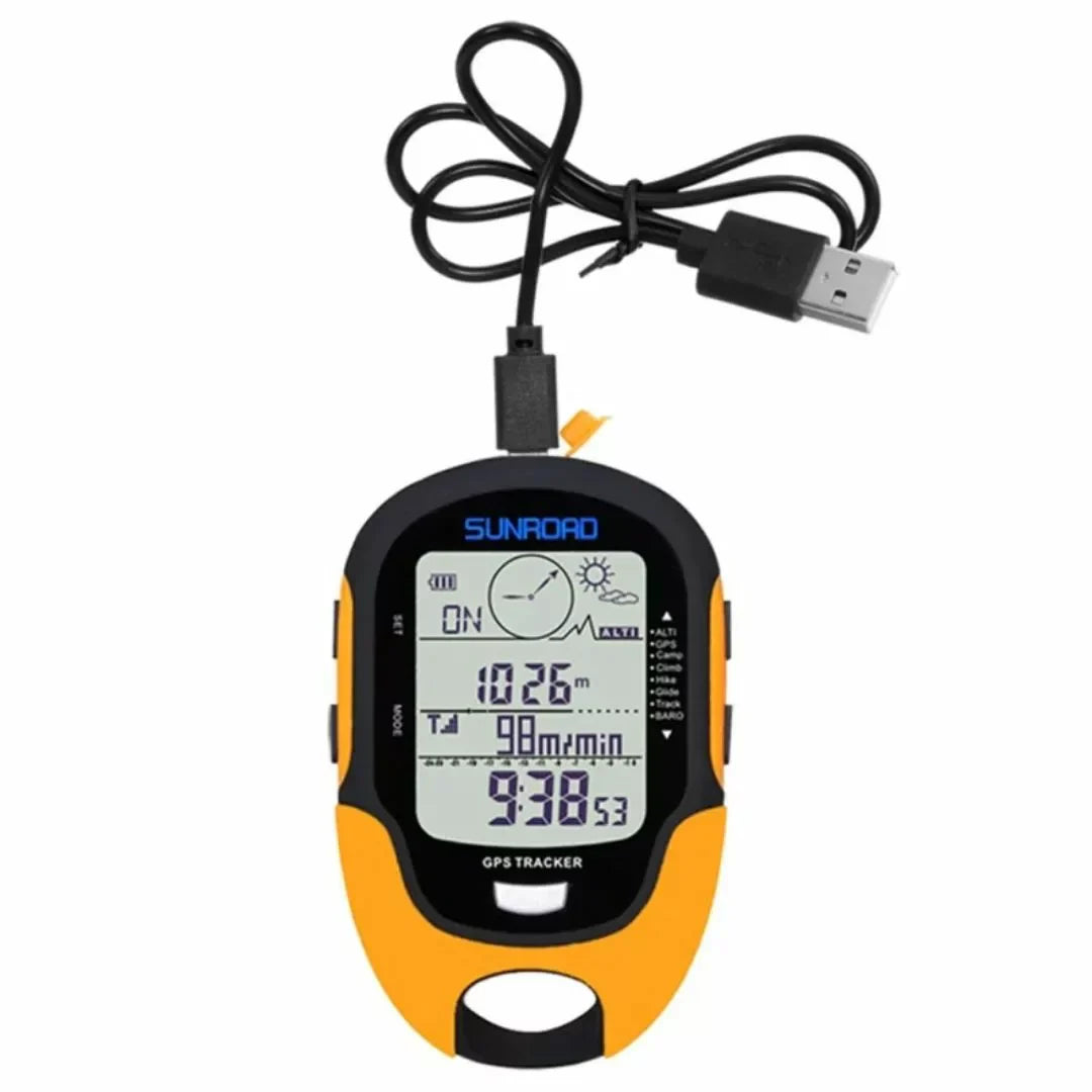 GPS-Tracker Outdoor Schwarz Orange | Karnz