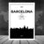 Barcelona, Spanien – Skyline – Stadtansicht (Druckversion)
