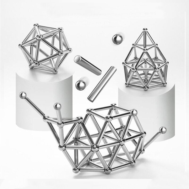Karnz | Magnetische Stäbe - Kreatives Bauspiel - Kinder
