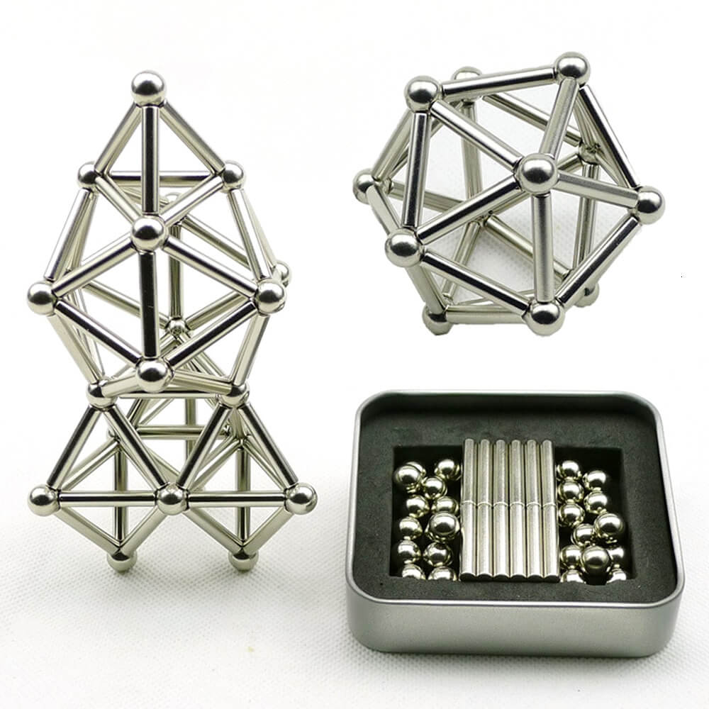 Karnz | Magnetische Stäbe - Kreatives Bauspiel - Kinder