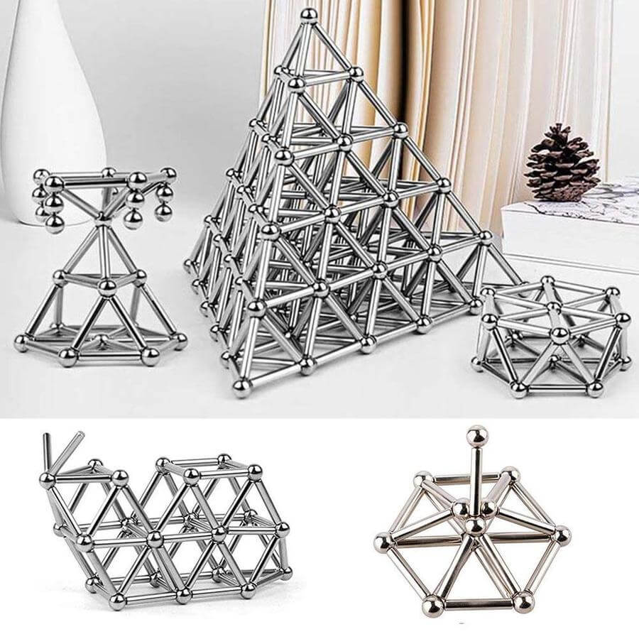 Karnz | Magnetische Stäbe - Kreatives Bauspiel - Kinder