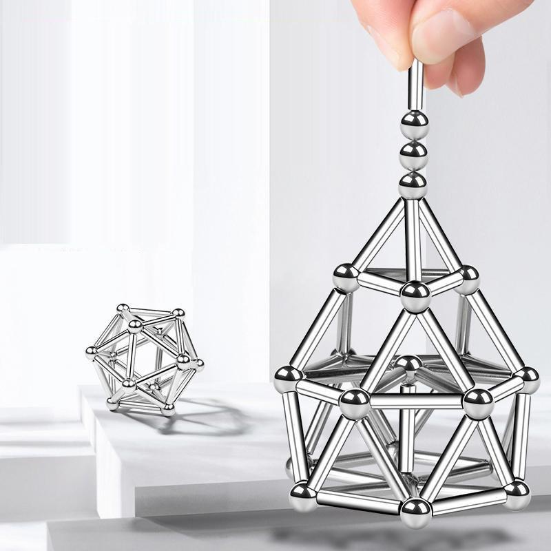 Karnz | Magnetische Stäbe - Kreatives Bauspiel - Kinder