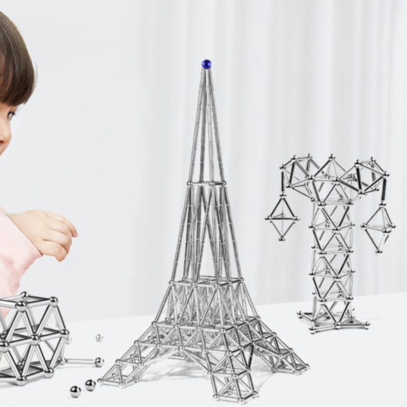 Karnz | Magnetische Stäbe - Kreatives Bauspiel - Kinder