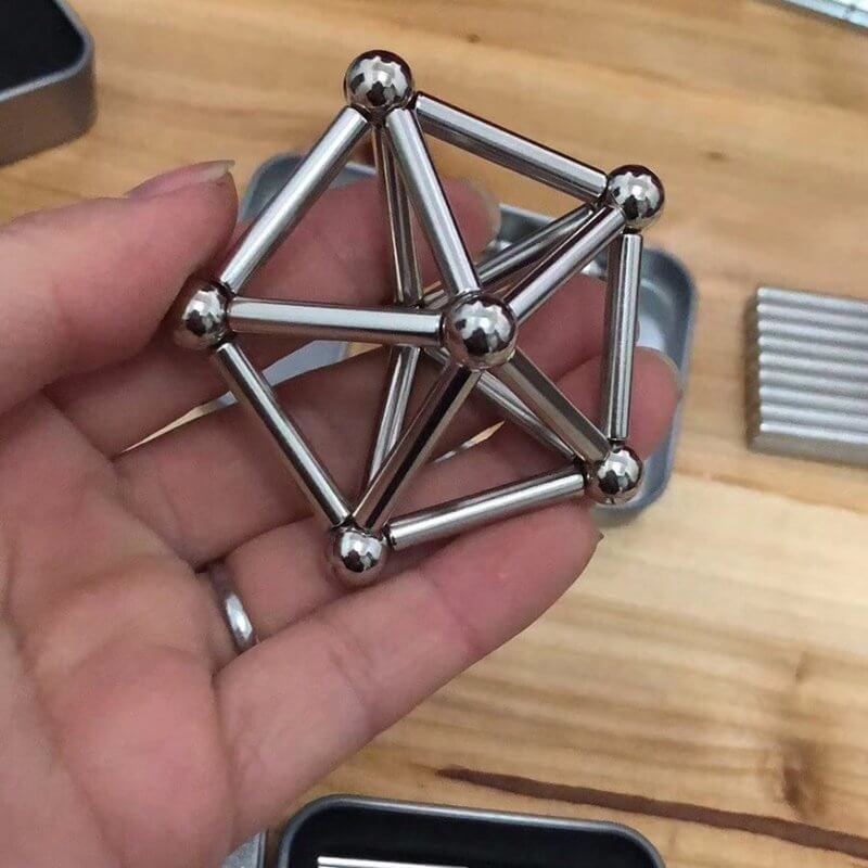 Karnz | Magnetische Stäbe - Kreatives Bauspiel - Kinder