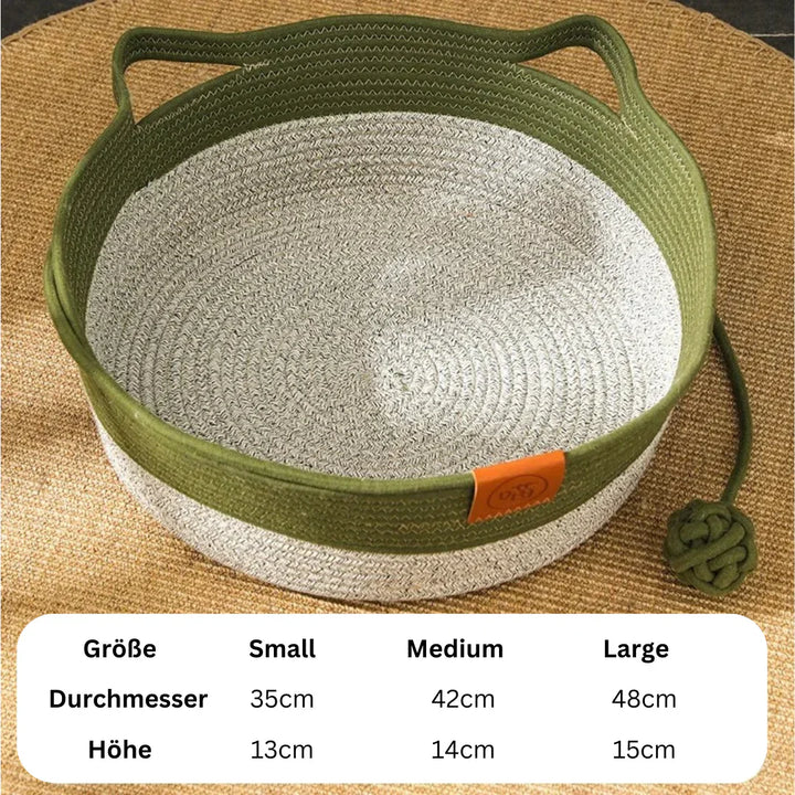 Handgewebtes Baumwollseil Katzenbett – DreamNest Karnz