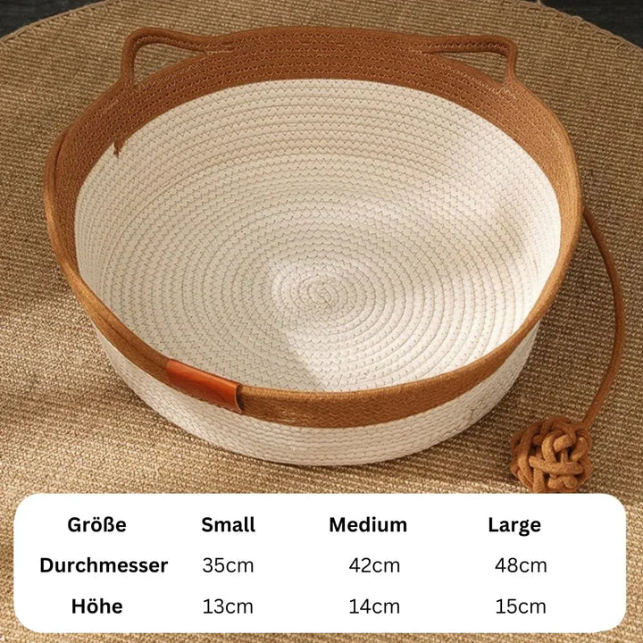 Handgewebtes Baumwollseil Katzenbett – DreamNest Karnz