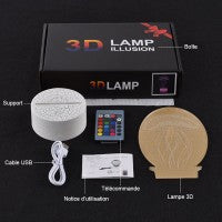 Vintage 3D-Lampenlokomotive