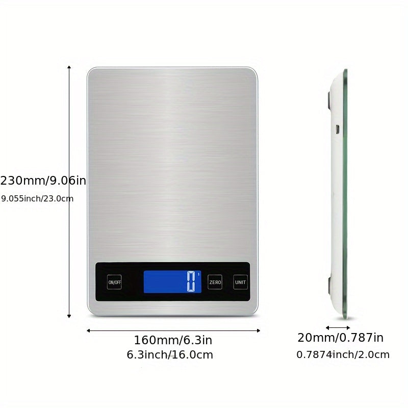 Digitale Küchenwaage 15 kg USB-aufladbar | Karnz