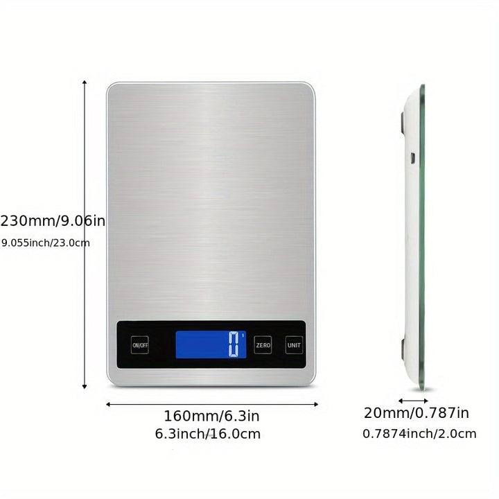 Digitale Küchenwaage 15 kg USB-aufladbar | Karnz
