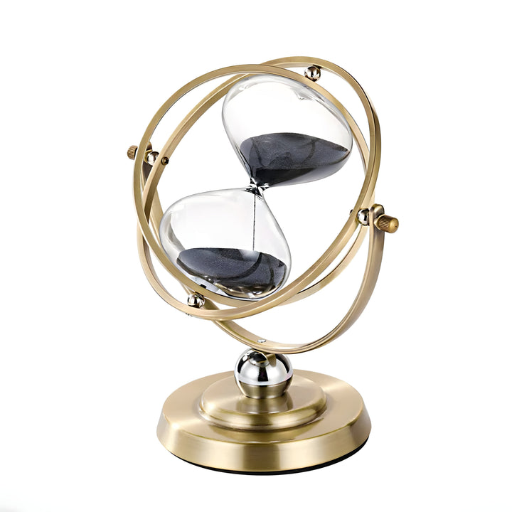 Elegante Sanduhr mit beruhigendem Sandfluss und Stil Karnz