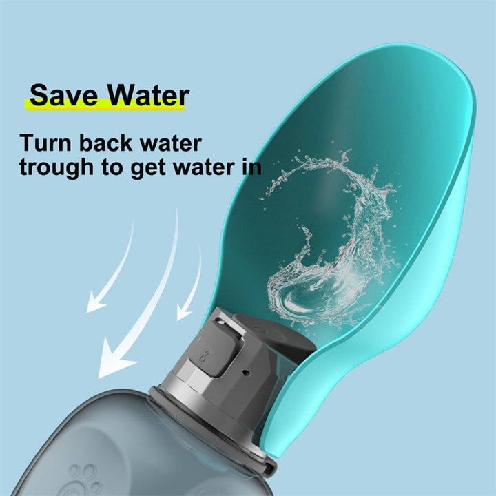 Tragbare 800 ml Hundewasserflasche. | Karnz