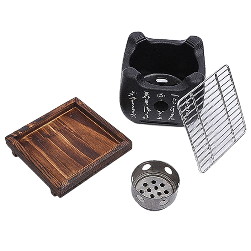 BBQ Grill Holzkohle-Barbecue-Grills Innen Außen BBQ Grill Pfanne Herd | Karnz