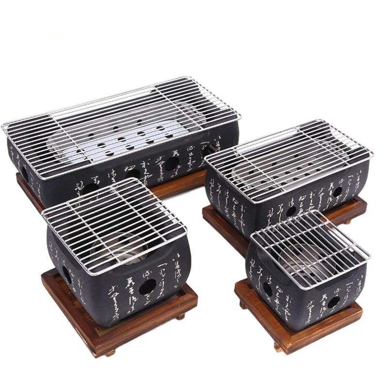 BBQ Grill Holzkohle-Barbecue-Grills Innen Außen BBQ Grill Pfanne Herd | Karnz