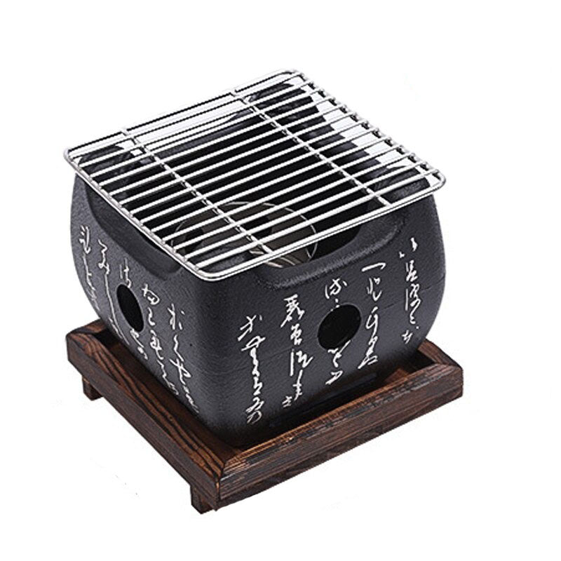 BBQ Grill Holzkohle-Barbecue-Grills Innen Außen BBQ Grill Pfanne Herd | Karnz