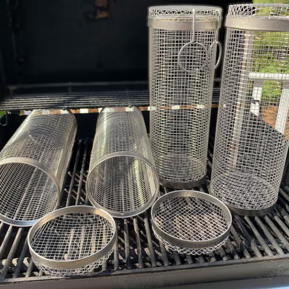 Barbecue Edelstahl-Drahtgeflecht-Zylinder | Karnz