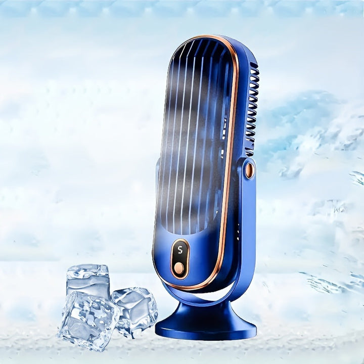 Tragbarer Klimaanlagenventilator - Große Batterie, Dualmotor, 5-Geschwindigkeits-Luftkühler mit 720° Rundum-Luftbläser - Ideal für Büro, Camping, Outdoor-Wohnmobil, USB-Ventilator - Großes Geschenk für Erntedankfest, Halloween, Weihnachten | Karnz