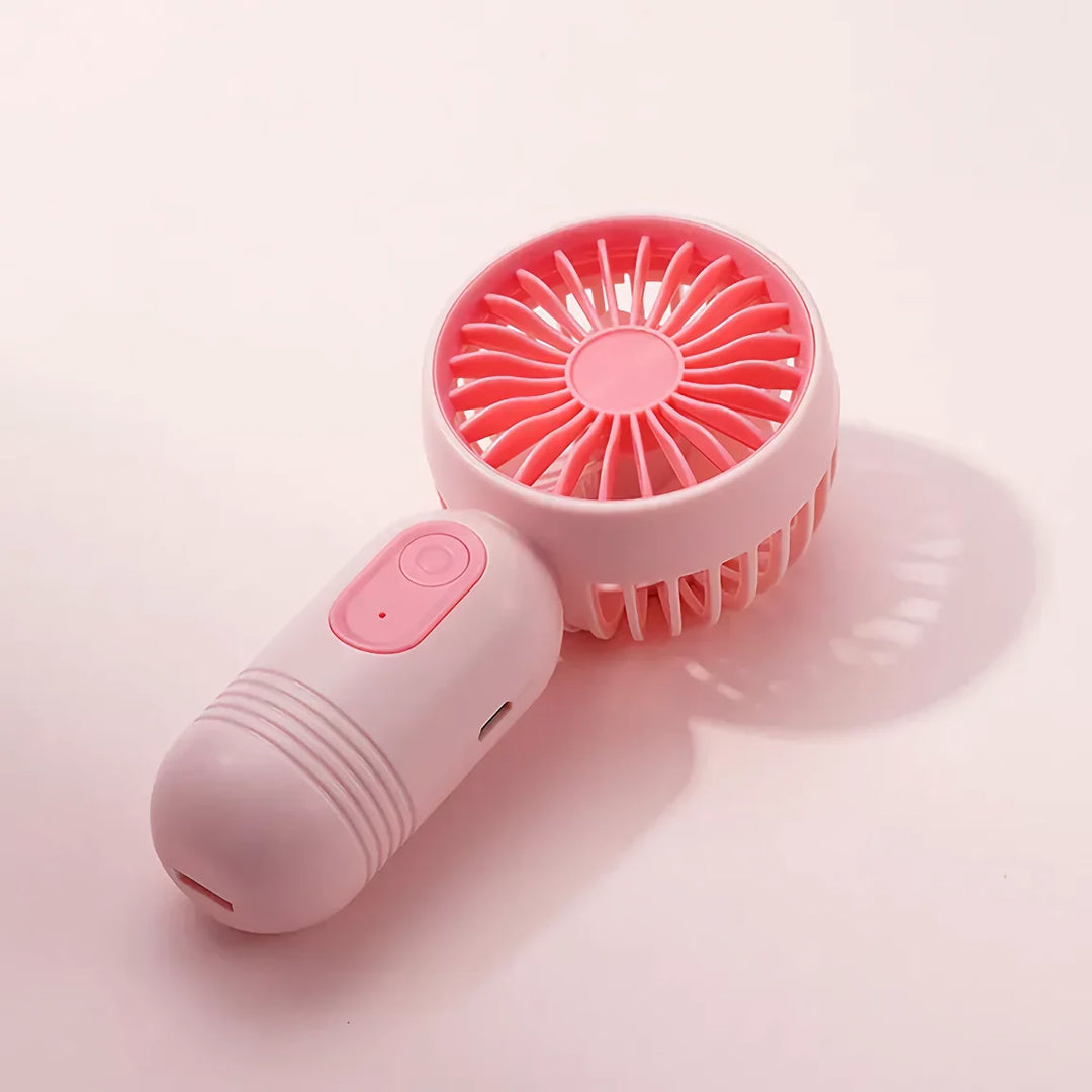 USB wiederaufladbarer Mini tragbarer Ventilator mit 3 Geschwindigkeiten | Karnz