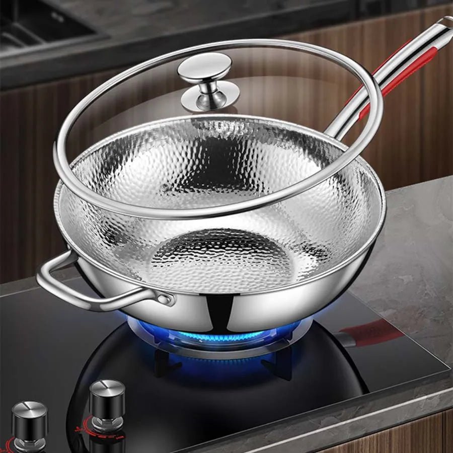 TitanFlair Wok — Braten ohne Ankleben für grenzenloses Kochvergnügen | Karnz