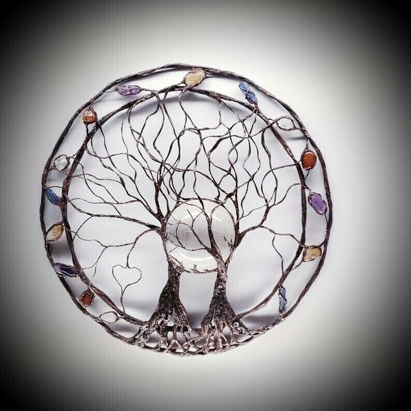Circle Of Life-Metallbaum Wandkunst | Karnz
