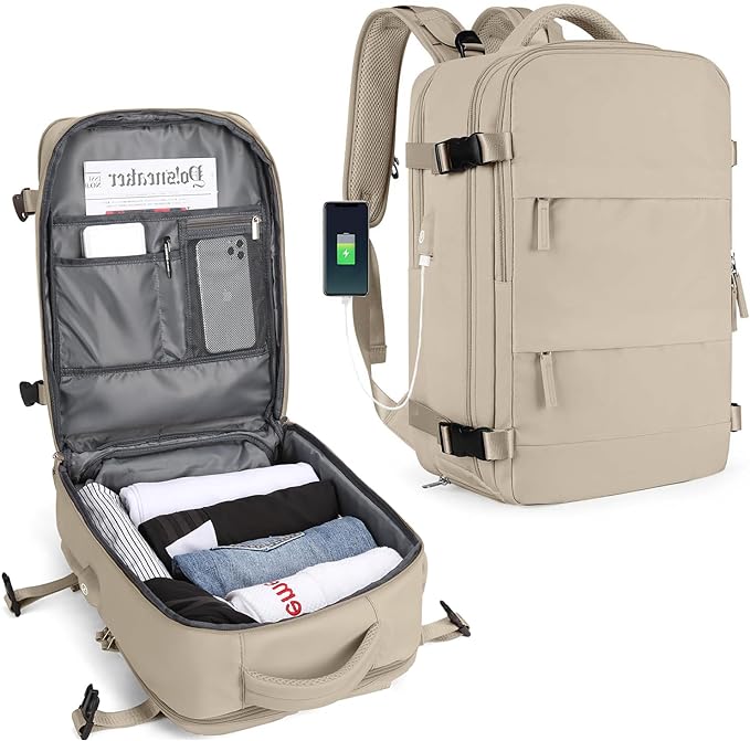 Karnz | Robuster Rucksack für Reisen mit USB-Ladeanschluss