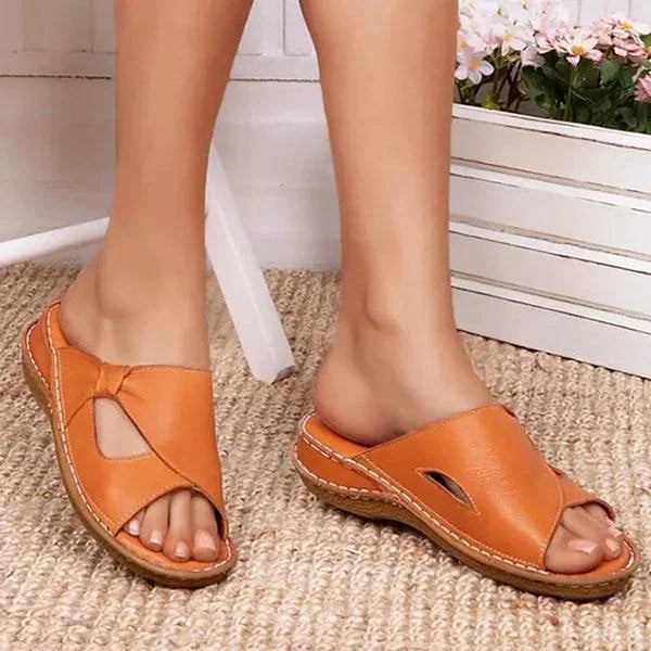Ledersandalen mit Fußgewölbeunterstützung