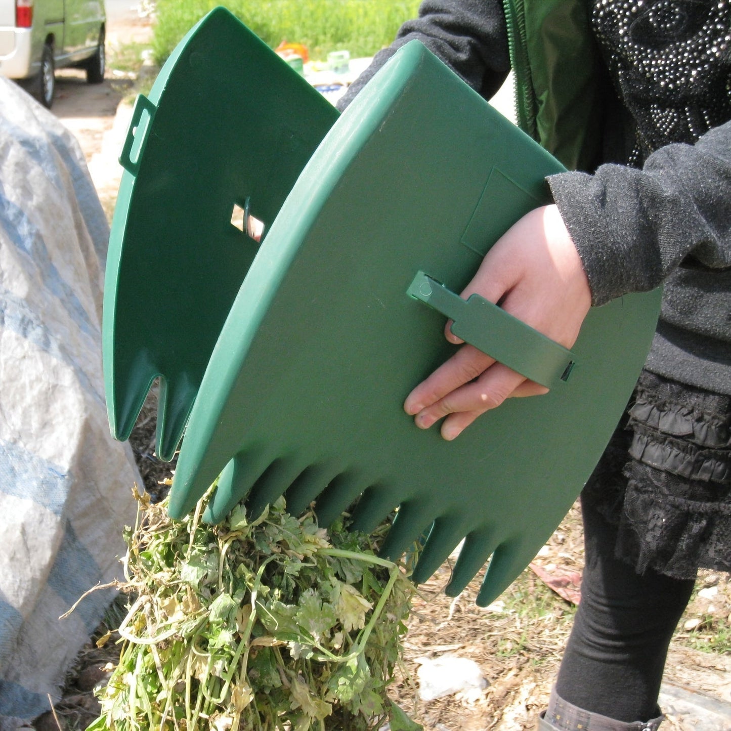 LeafGrab Garten Greifer für Blätter und Gartenabfälle Set von 2 | Karnz