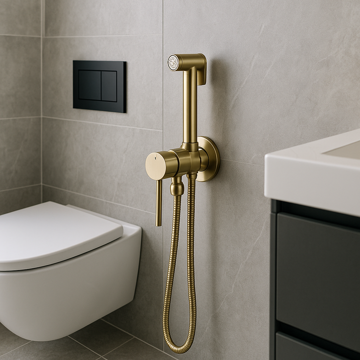 Karnz | Always Clean Wandmontiertes Bidet Spray Wasserhahn Set