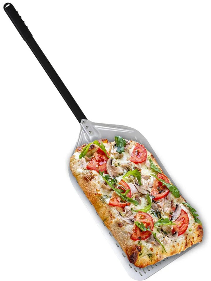 Große Pizza Perforierte Schaufel Paddle Griff für Ofen Pizza Backwerkzeug | Karnz