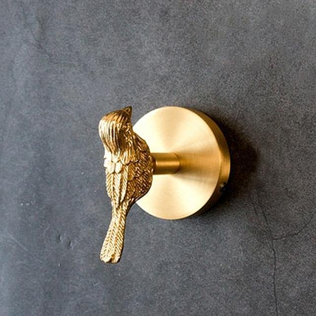 Goldene Messingwandhaken – Handgefertigte Tierdesigns für stylische Wanddekoration | Karnz