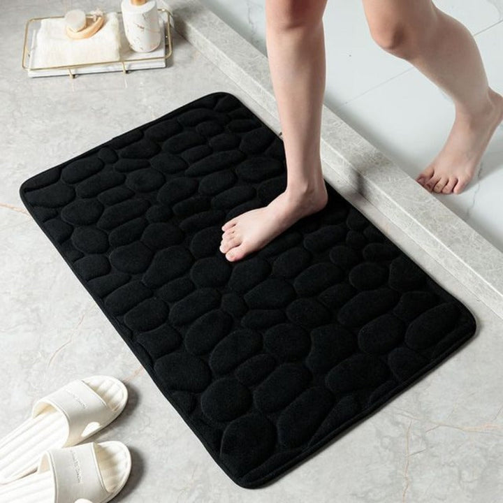Pebble Design Badezimmermatte mit Memory Foam