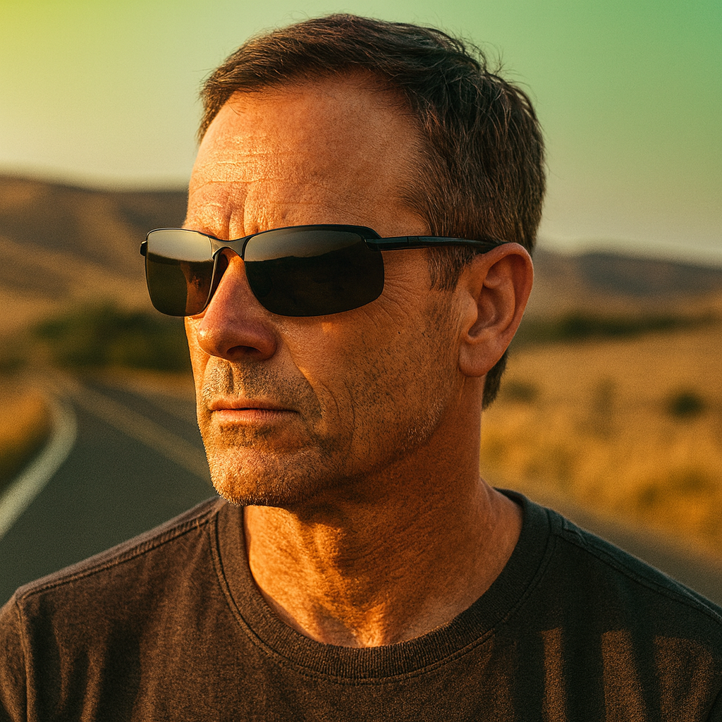 Polarisierte photochrome Sportsonnenbrille