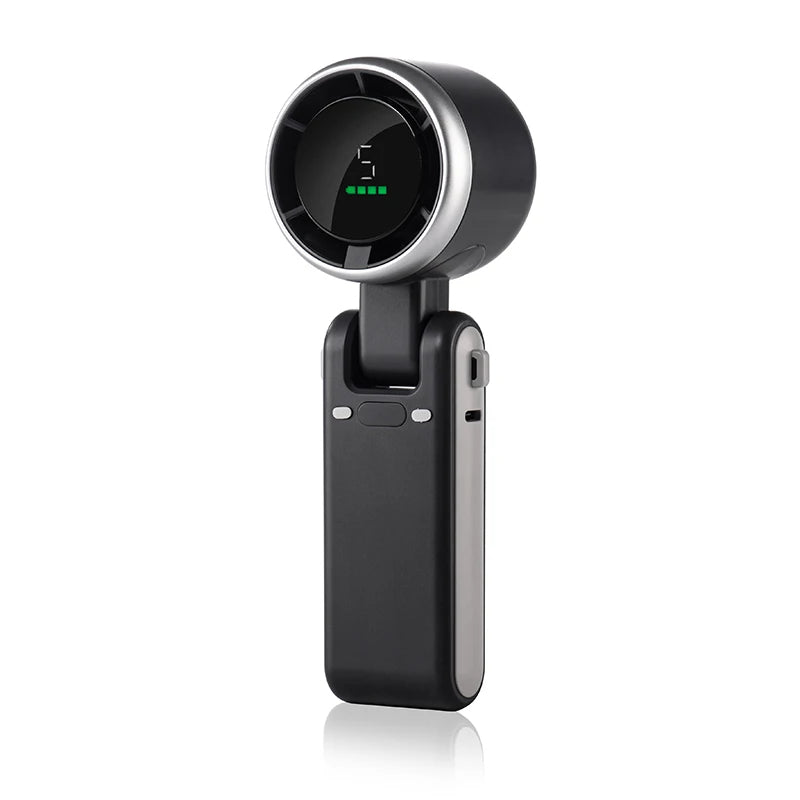 Klappbarer Handheld Turbo Ventilator mit Digitalanzeige | Karnz