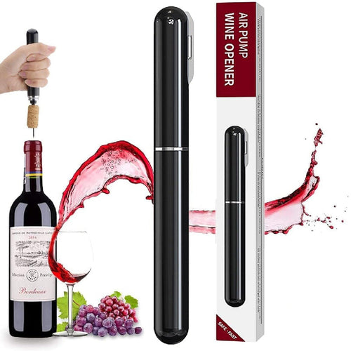 2-in-1 Luftdruckpumpe Weinflaschenöffner mit Folienmesser | Karnz