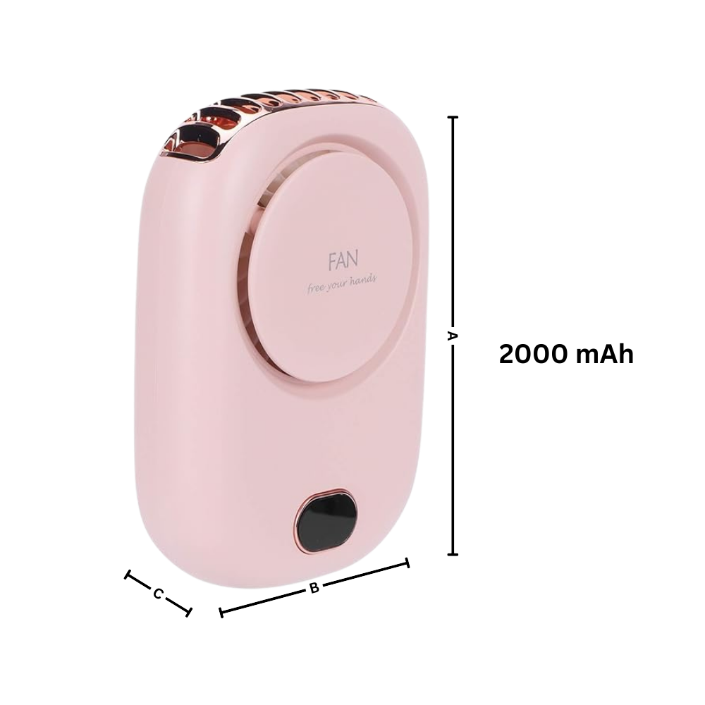 Klingenlos verstellbarer tragbarer Halsventilator | Karnz