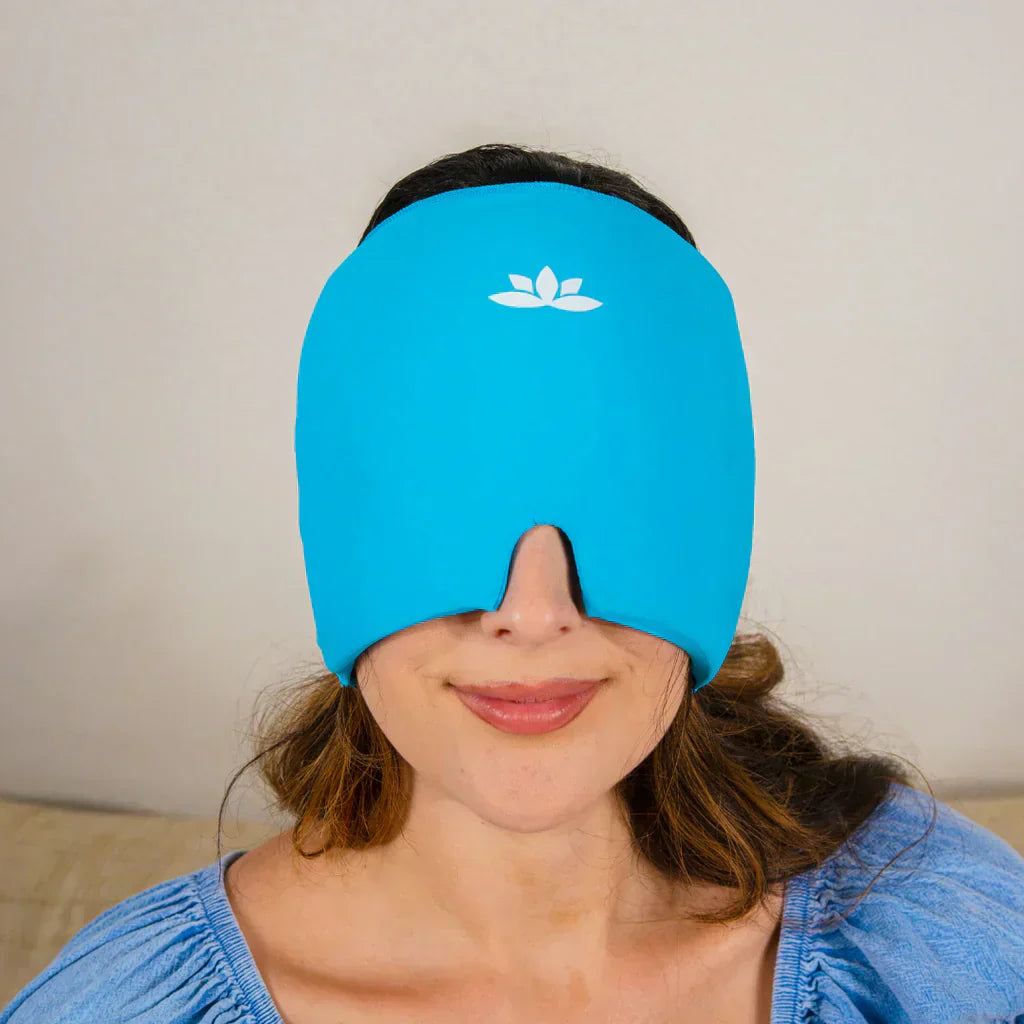 HeadRelax Warm-Kalt Therapie Maske – Lindert Migräne & Kopfschmerzen sofort | Karnz