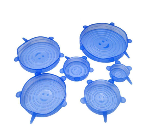 Karnz | Luftdichter Silikon Lebensmittelsicherheitsdeckel (Set von 6)