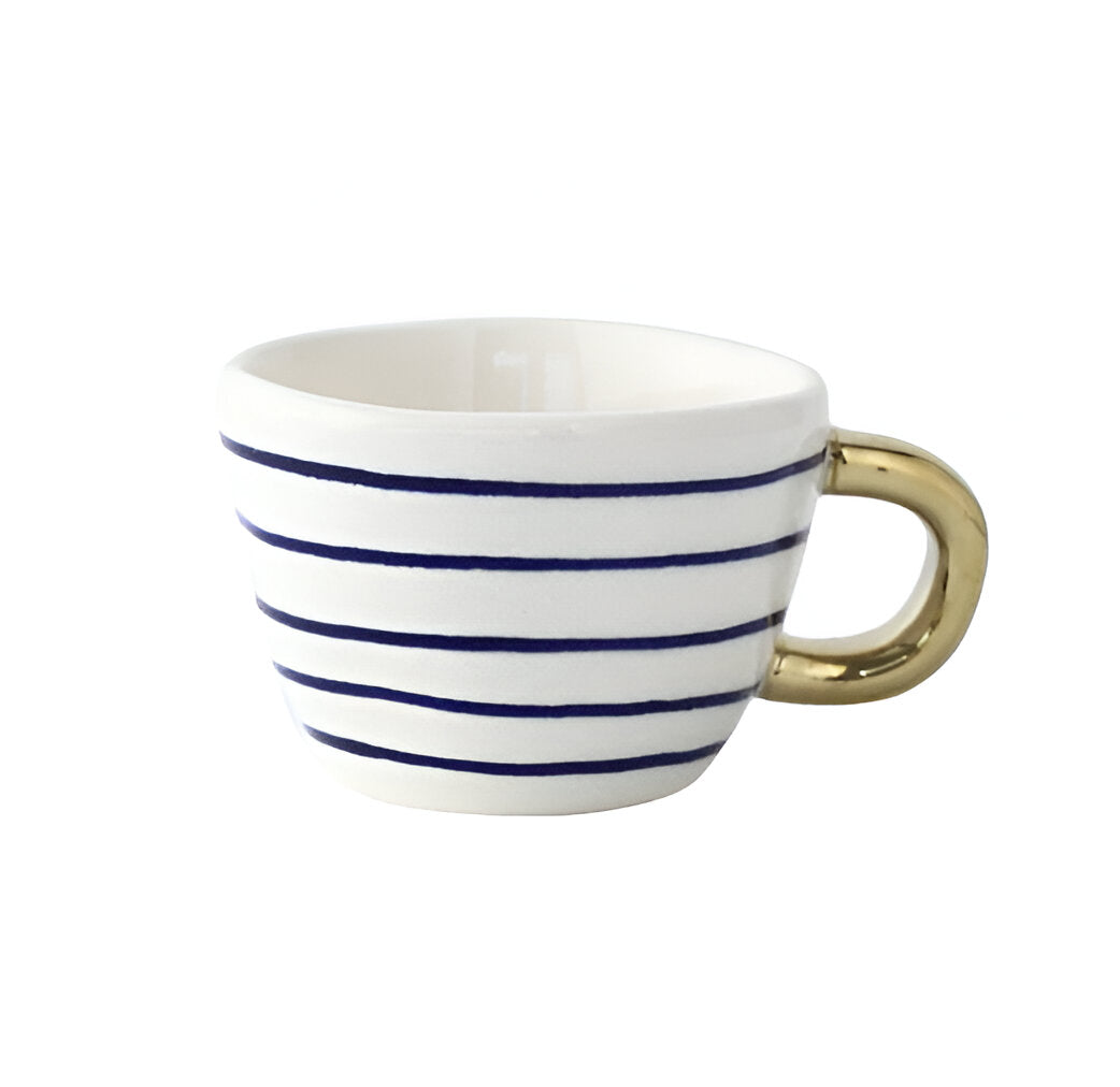 Keramikbecher mit geometrischem Design – Stilvoll und modern | Ideal für Kaffee oder Tee