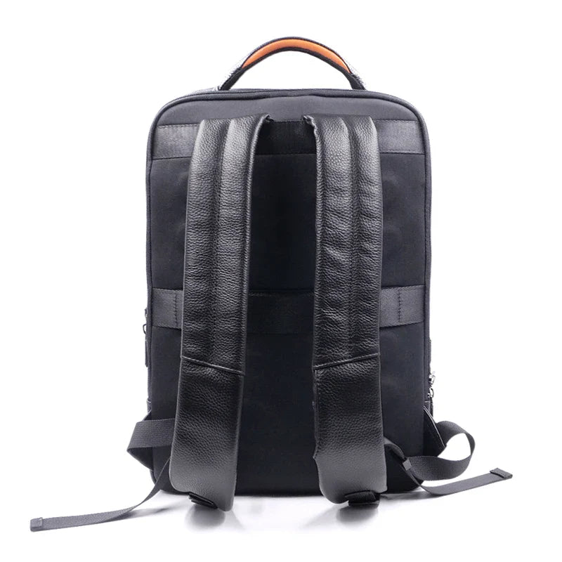 Premium Leder Rucksack mit Fingerabdruckschloss – Männer Anti-Diebstahl Rucksack | Karnz