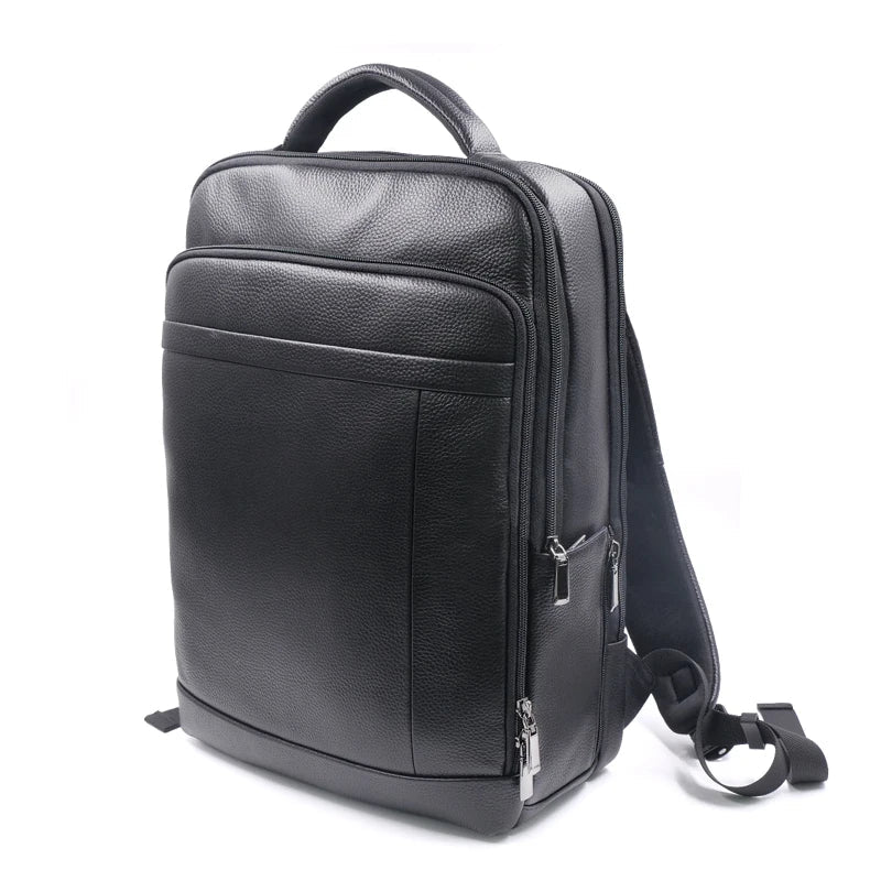 Premium Leder Rucksack mit Fingerabdruckschloss – Männer Anti-Diebstahl Rucksack | Karnz