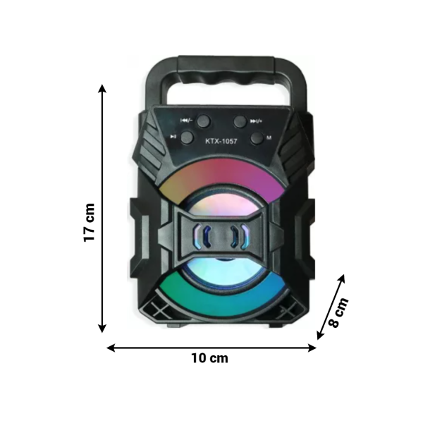 SoundPulse Wireless Lautsprecher – Bluetooth Lautsprecher mit FM, USB & Lichtshow | Karnz